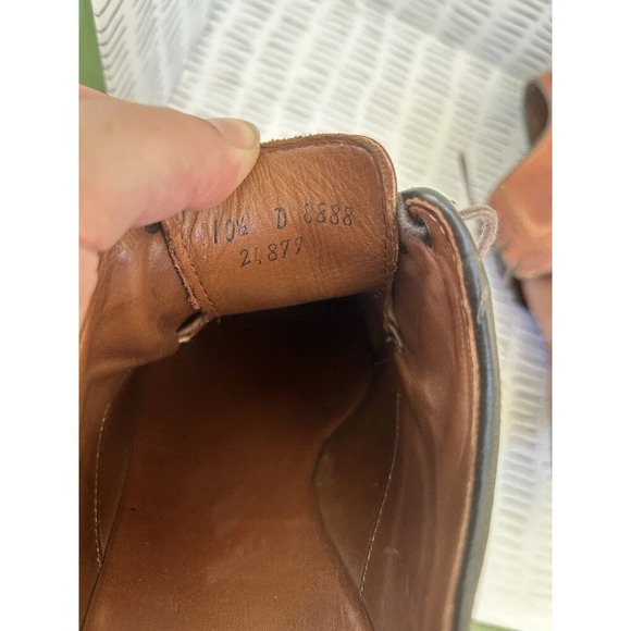 Allen Edmonds Malone Walnut Leather‎ Split Toe Lace Up Derby Shoes  Men’s 10.5 - Picture 12 of 12